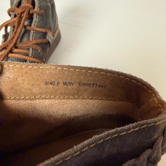 Born Temple II  Distressed Boots Leather Dark Charcoal  Size 9 - Picture 9 of 11